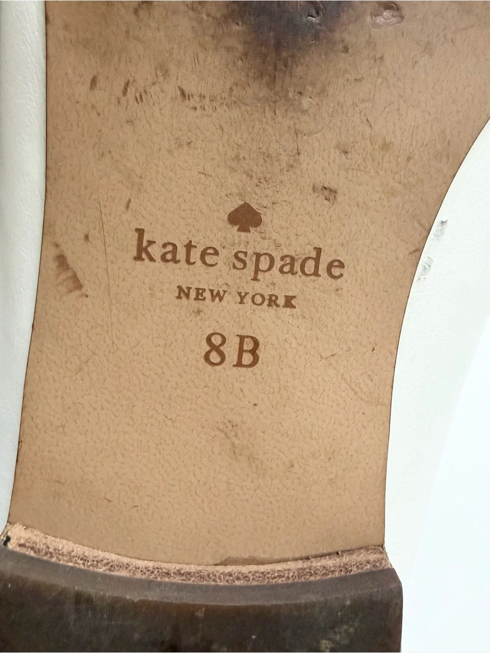 FINAL PRICE! Kate Spade Colada Spade White Leather Mules Size 8 Old Money Shoes